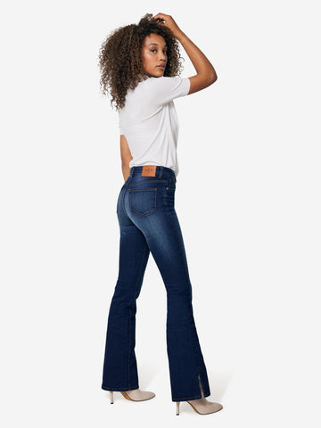 Jeans Mid Rise Flare - Blauw