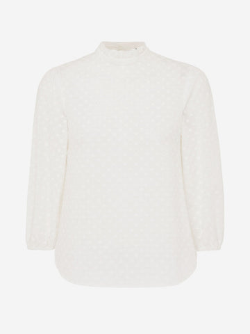 Broderie Blouse - Wit