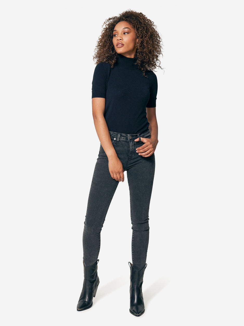 Jeans Mid Rise Skinny - Zwart