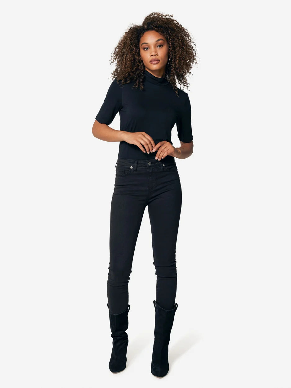 Jeans Mid Rise Skinny - Zwart