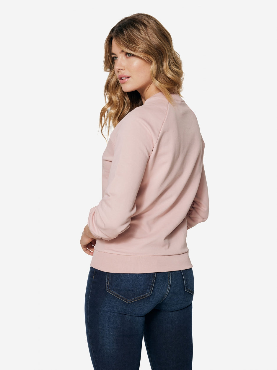 Sweater Met Logo - Roze